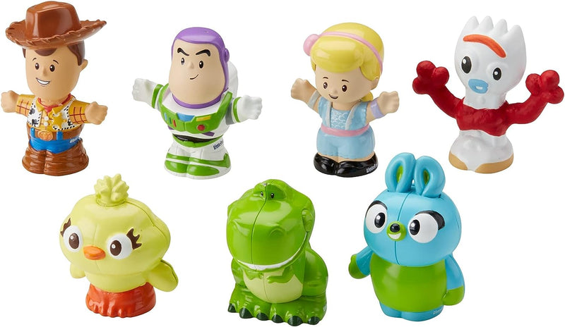 Little People Toddler Toy Disney Toy Story 7 Friends Figure Set with Woody & Buzz Lightyear for Pretend Play Ages 18+ Months (Amazon Exclusive)