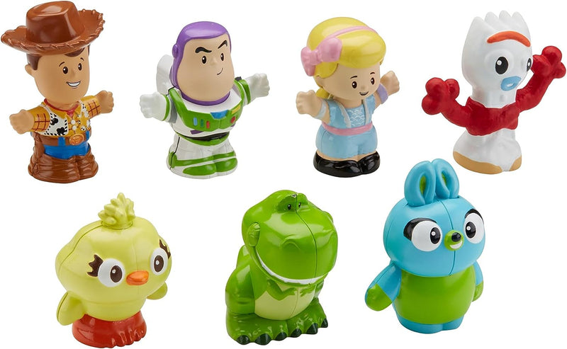 Little People Toddler Toy Disney Toy Story 7 Friends Figure Set with Woody & Buzz Lightyear for Pretend Play Ages 18+ Months (Amazon Exclusive)