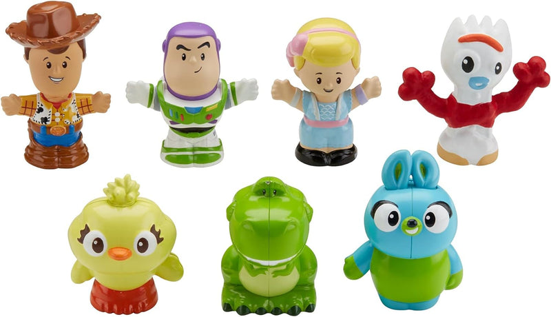 Little People Toddler Toy Disney Toy Story 7 Friends Figure Set with Woody & Buzz Lightyear for Pretend Play Ages 18+ Months (Amazon Exclusive)